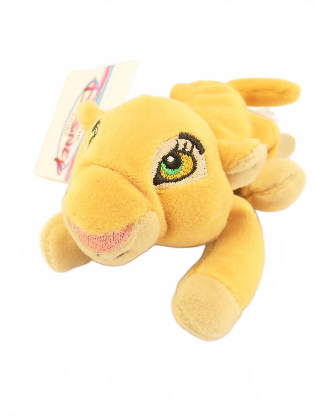 Vintage 90's Disney The Lion King Nala Young Cub 8" Beanie Bean Bag Plush